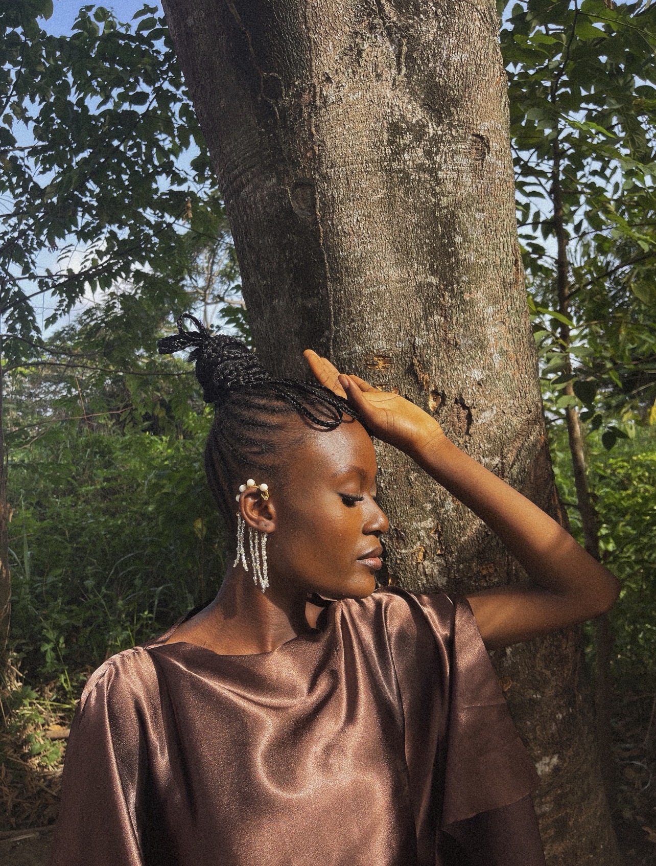 Uju Earrings - CREAM  — handcrafted jewelry by JENAMÉE