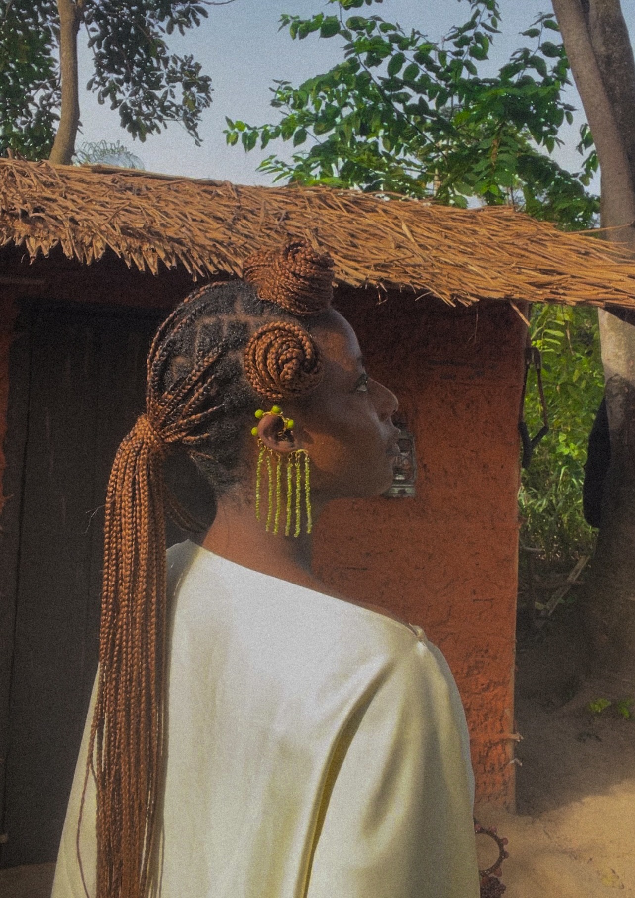 Uju Earrings - OLIVE  — handcrafted jewelry by JENAMÉE