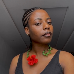 The Floral Whirl Necklace - HIBISCUS  (alternate view)