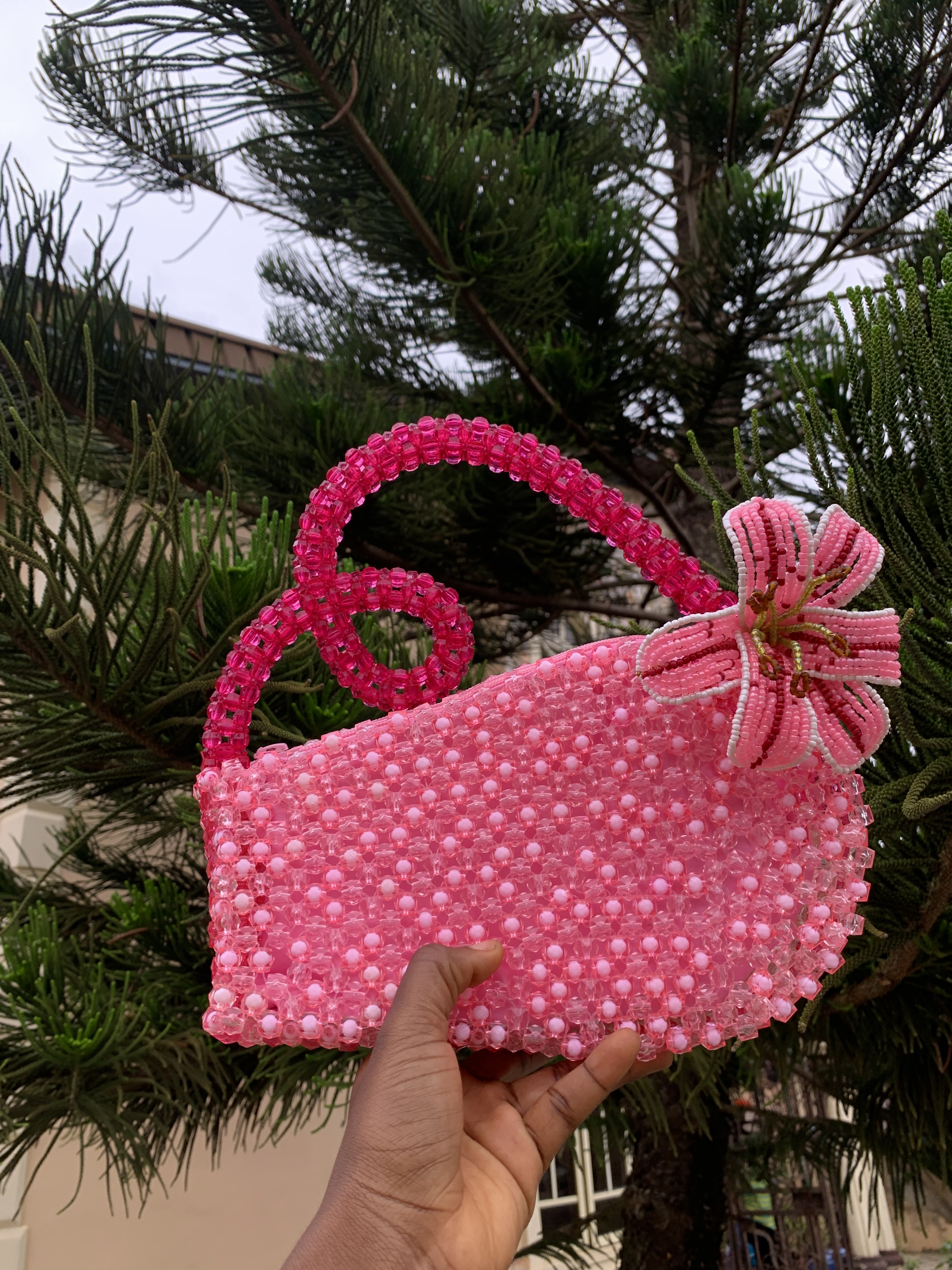 The Petal Swirl Bag - STARGAZER LILY — handcrafted Bags by JENAMÉE