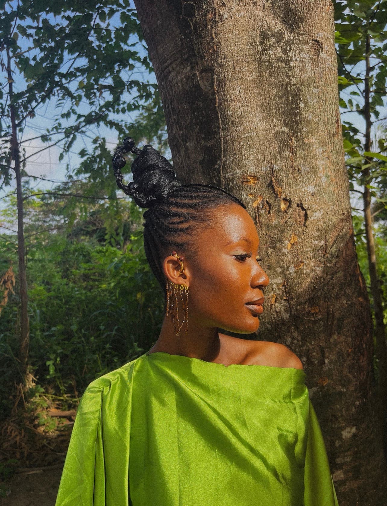 Uju Earrings- COCOA — handcrafted The Becoming Woman Collection by JENAMÉE