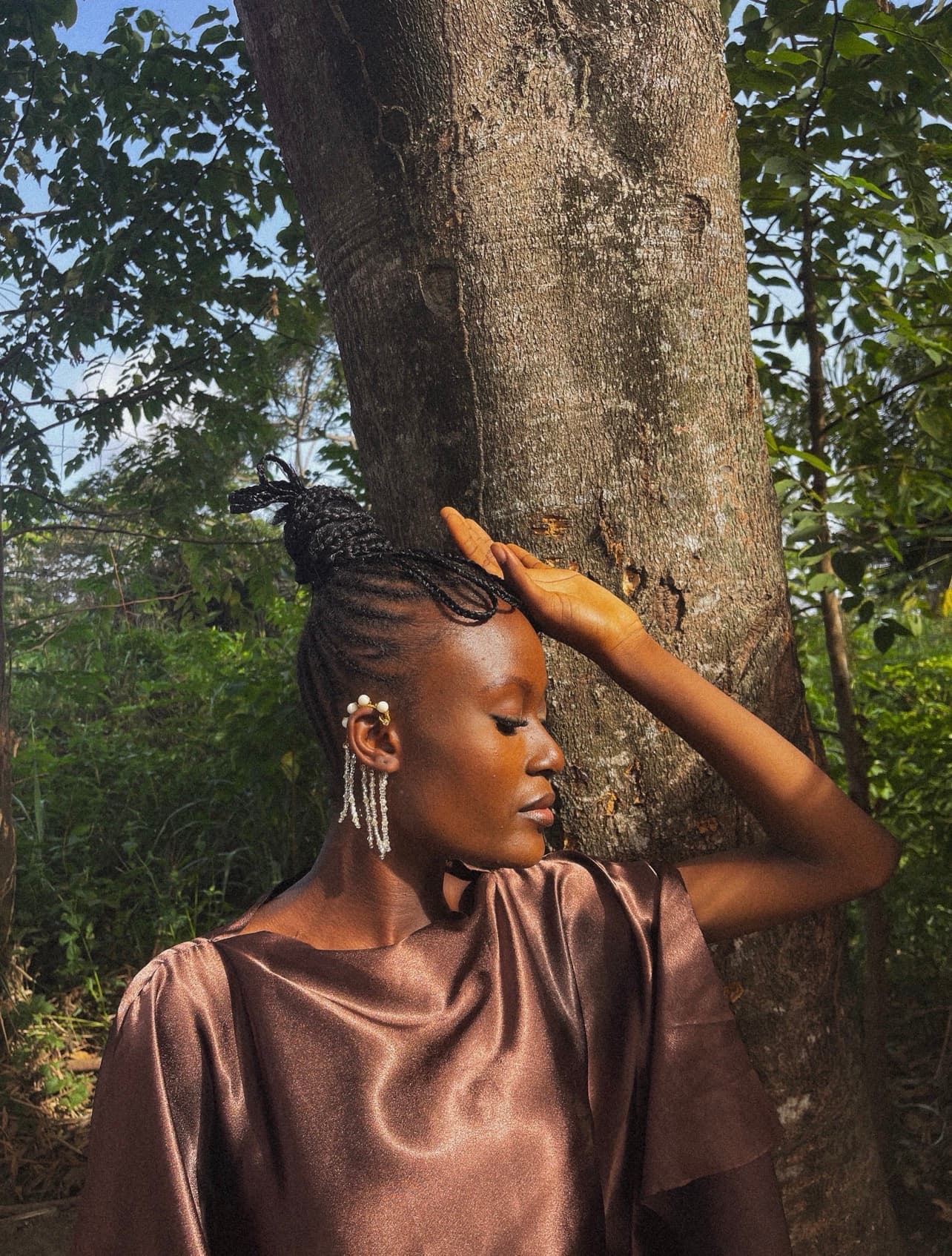 Uju Earrings - CREAM  — handcrafted The Becoming Woman Collection by JENAMÉE